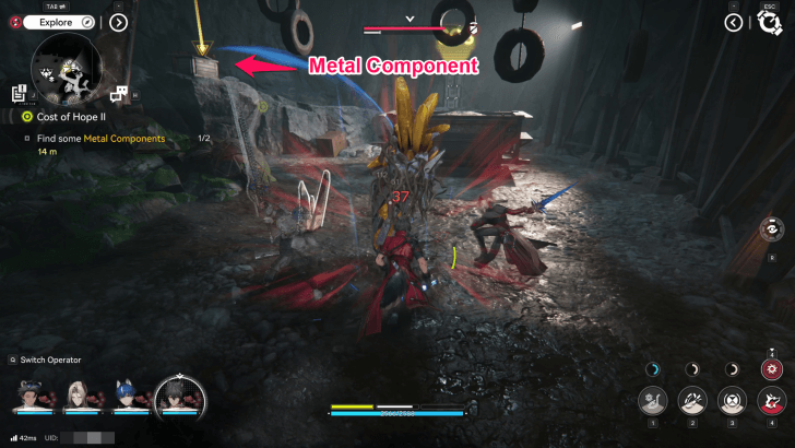 Defeat the Aggeloi to Get the Other Metal Components