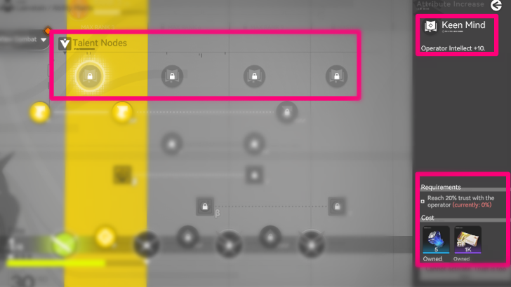 Arknights: Endfield Talent Node Trusts