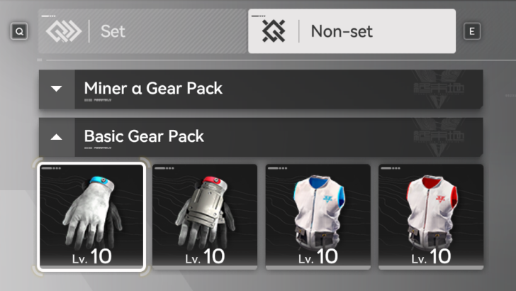 Basic Gear Pack