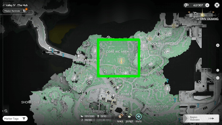 Core AIC Area Valley IV Map