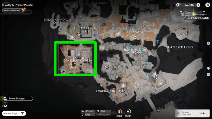 Power Plateau - Valley IV Map