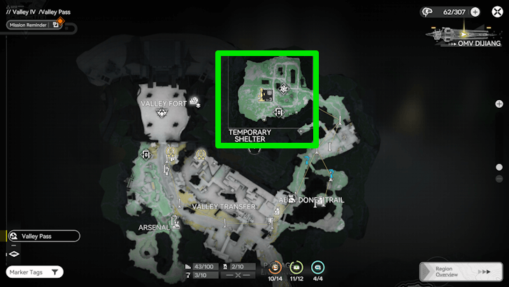 Valley Pass - Valley IV Map