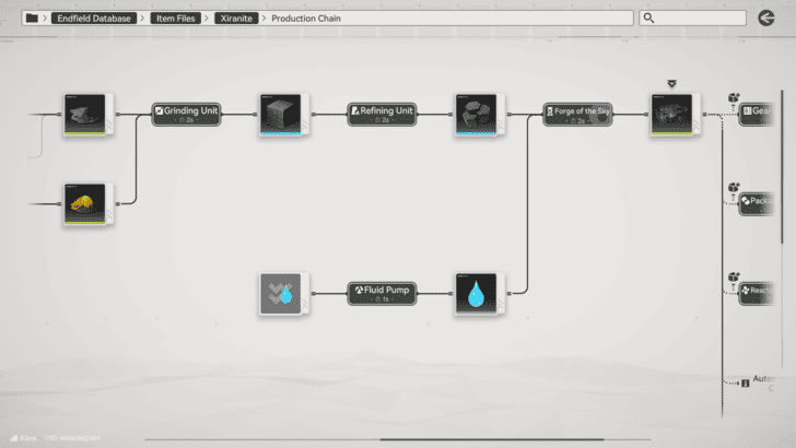 Arknights Endfield Xiranite Production Chain