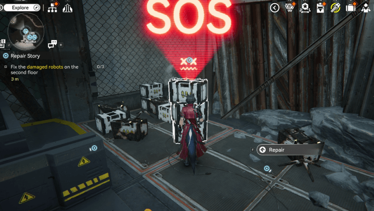 Damaged Robot 1 on the Second Floor