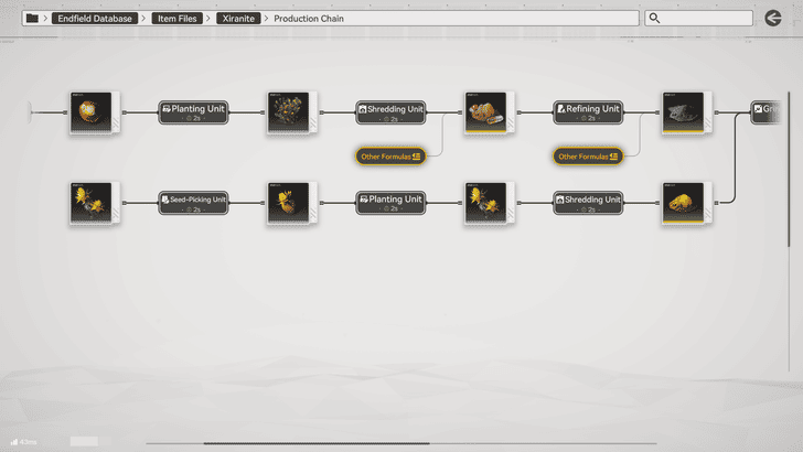 Arknights Endfield Xiranite Production Chain Start