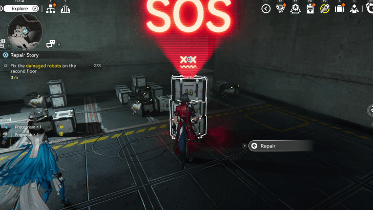 Damaged Robot 3 on the Second Floor