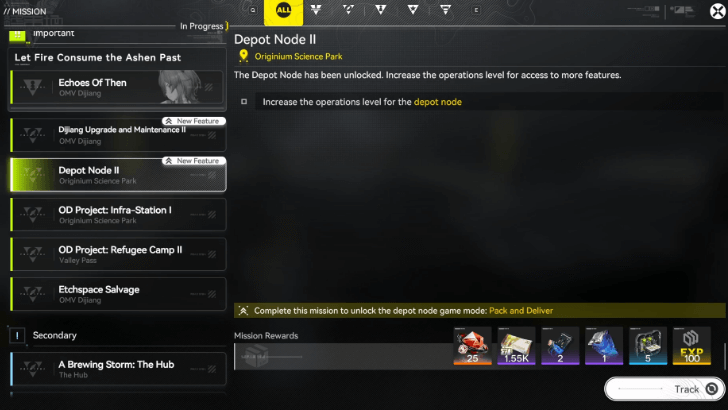 Arknights Endfield - Finish Depot Node II to Unlock Goods Delivery