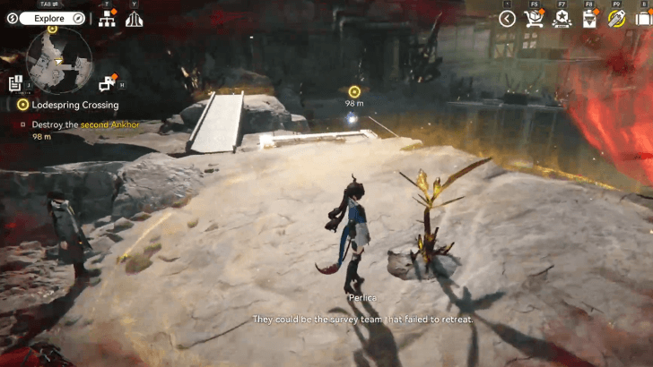 Walk Across the Platform Bridge