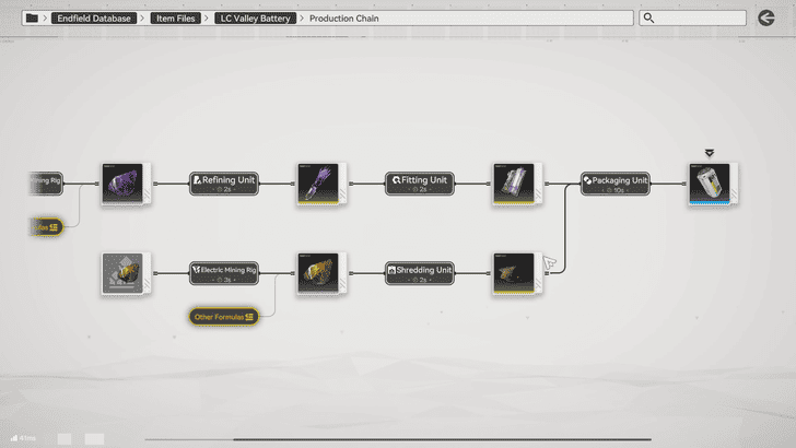 Arknights Endfield LC Valley Battery Production Chain End