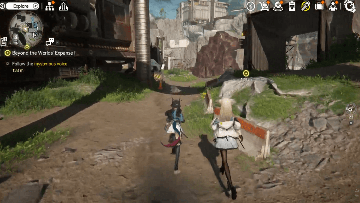 Follow the mysterious voice