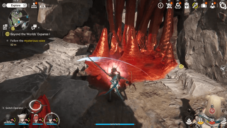 Follow the mysterious voice