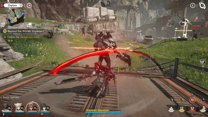 Follow the mysterious voice