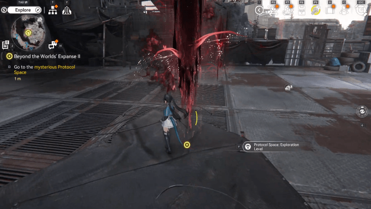 Enter Protocol Space Exploration Level