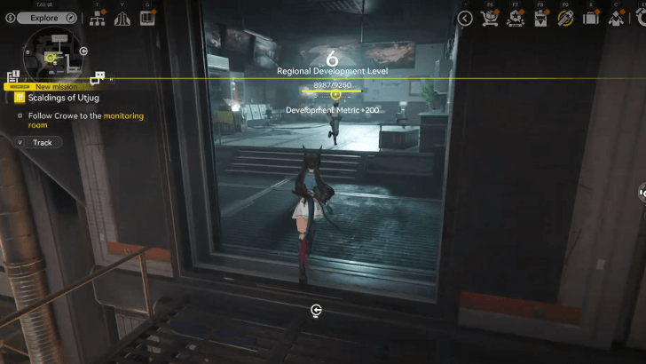 Follow Crowe to the Monitoring Room