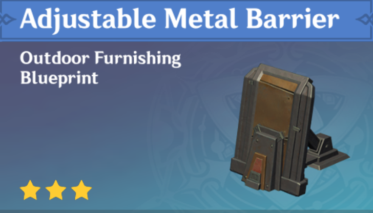 Genshin Impact - How to Get Adjustable Metal Barrier Furnishing