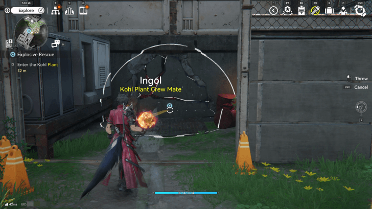 Throw a Bomb at the Side Wall