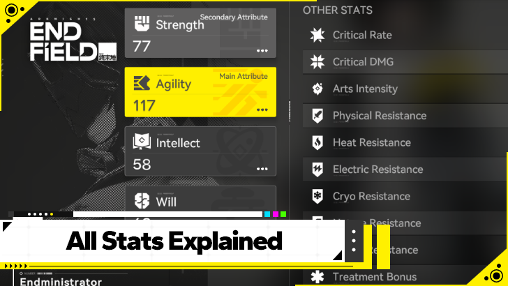 Arknights Endfield All Stats and Explanation