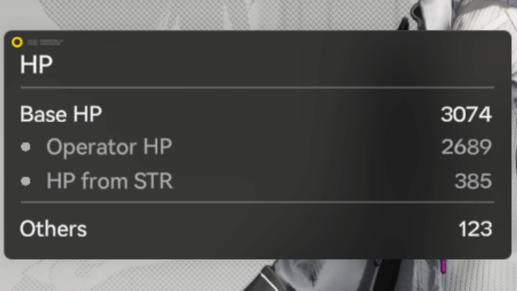 Arknights Endfield - HP from Strength