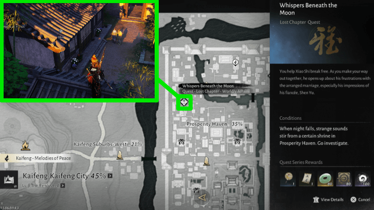 Whispers Beneath the Moon Map Location