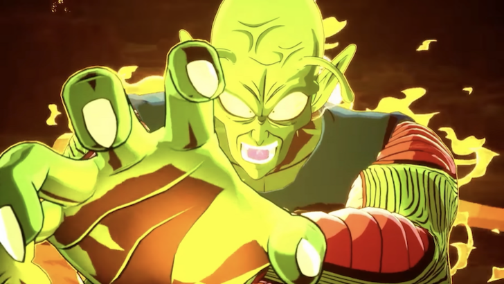 Piccolo lunging forward, powering up