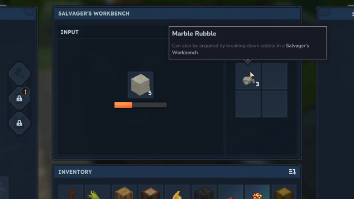 Salvaging Marble Cobble for Marble Rubble