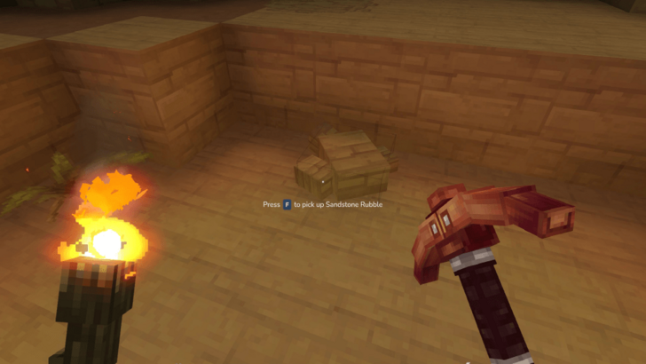 Sandstone Rubble on the Ground