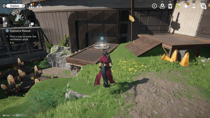 Use the Jump Pad to Access teh Ventilation Shaft