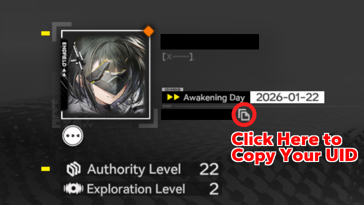 Arknights Endfield - Copy Your Profile