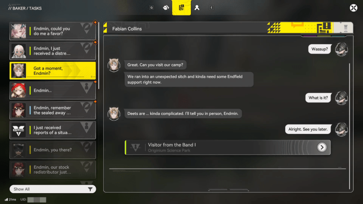 Read the Message from Fabian Collins