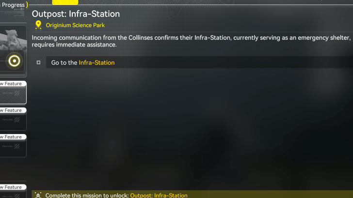 Infra-Station Outpost Quest