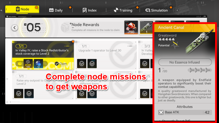 Node Mission Weapons
