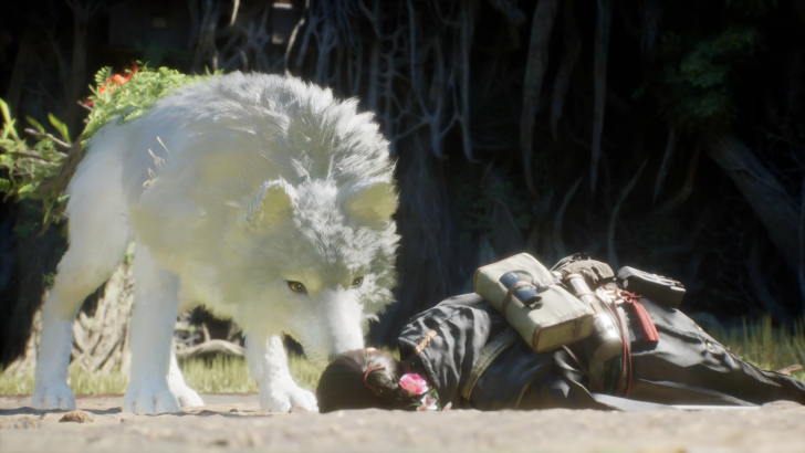 Beast of Reincarnation Koo sniff check on Emma ground