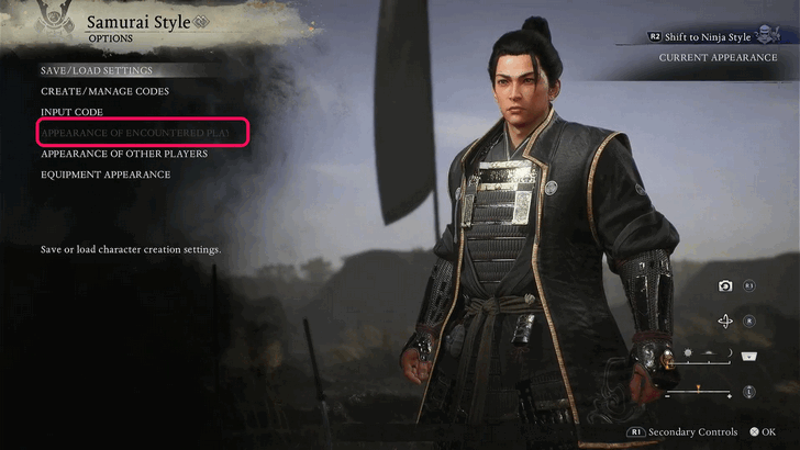 Appearance of Encountered Players