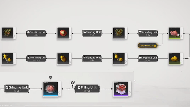 Ground Buckflower Powder Chain