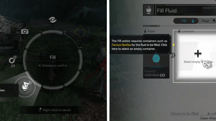 Fill the Ferrium Bottles with Clean Water by the Lake