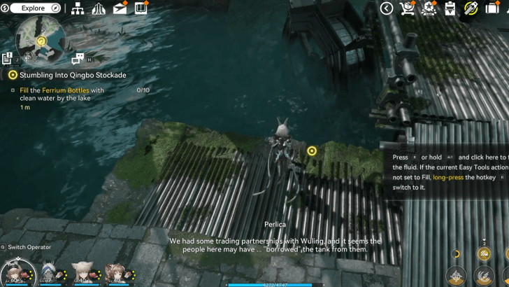 Fill the Ferrium Bottles with Clean Water by the Lake