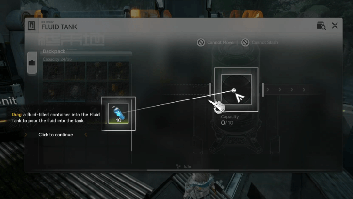 Pour Water into Fluid Tank to Activate the Waterwheels