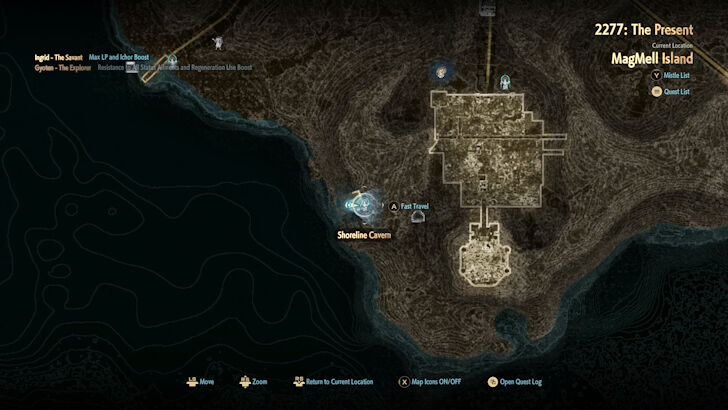 Shoreline Cavern Map
