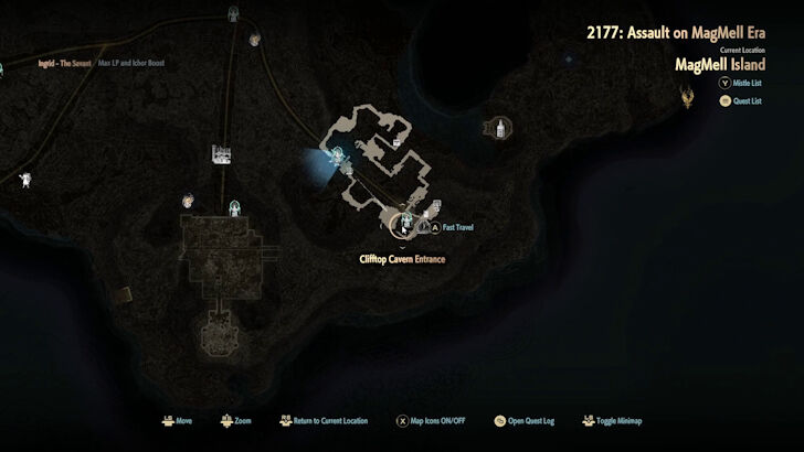 Clifftop Cavern Entrance Map