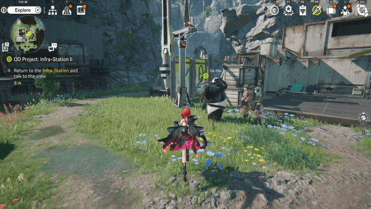 Return to the Infra-Station and Talk to the Crew