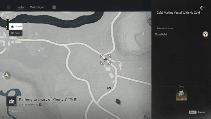 Gold-Making Vessel with No Gold Map Location