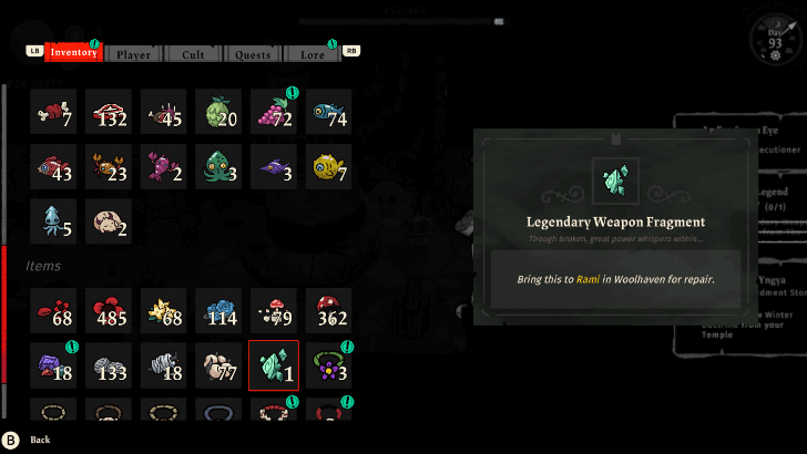 Find Legendary Weapon Fragments