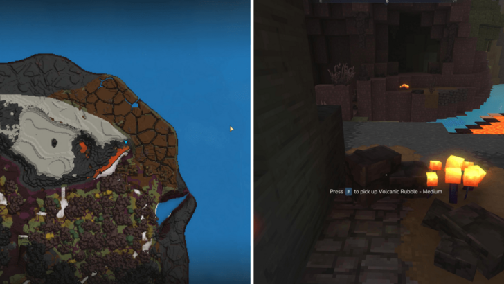 Pick Up Volcanic Rubble