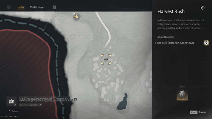 Harvest Rush Map Location