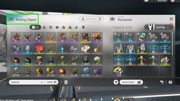 Make Sure Correct Depot