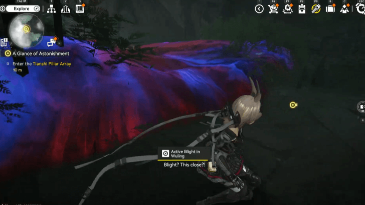 Enter the Tianshi Pillar Array