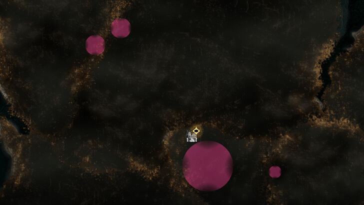 Map Jammers are Marked as Red Circles