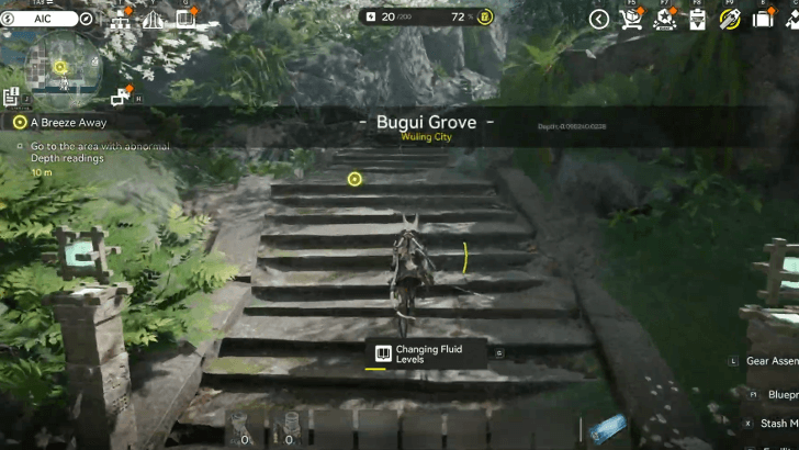 Go to the Area with Abnormal Depth Readings