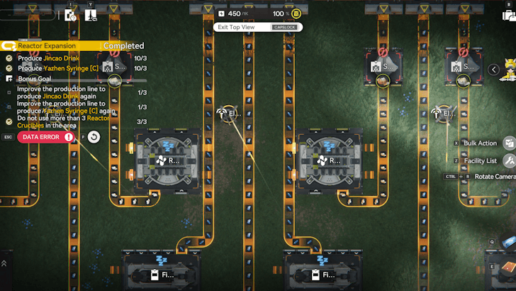 Stash Reactor Crucible Until Only Center Remains