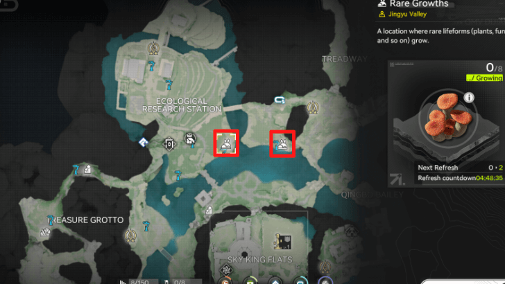 Arknights Endfield Jingyu Valley Ruby Bolete Locations